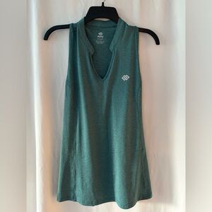 Mofiz‎ Women's XL Sleeveless Teal Golf Top